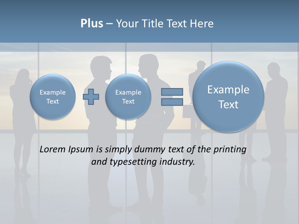A Group Of People Standing In Front Of A Wall PowerPoint Template