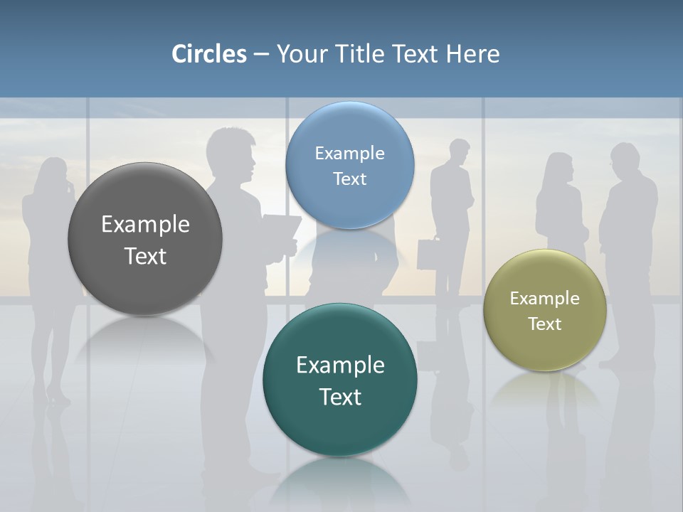 A Group Of People Standing In Front Of A Wall PowerPoint Template