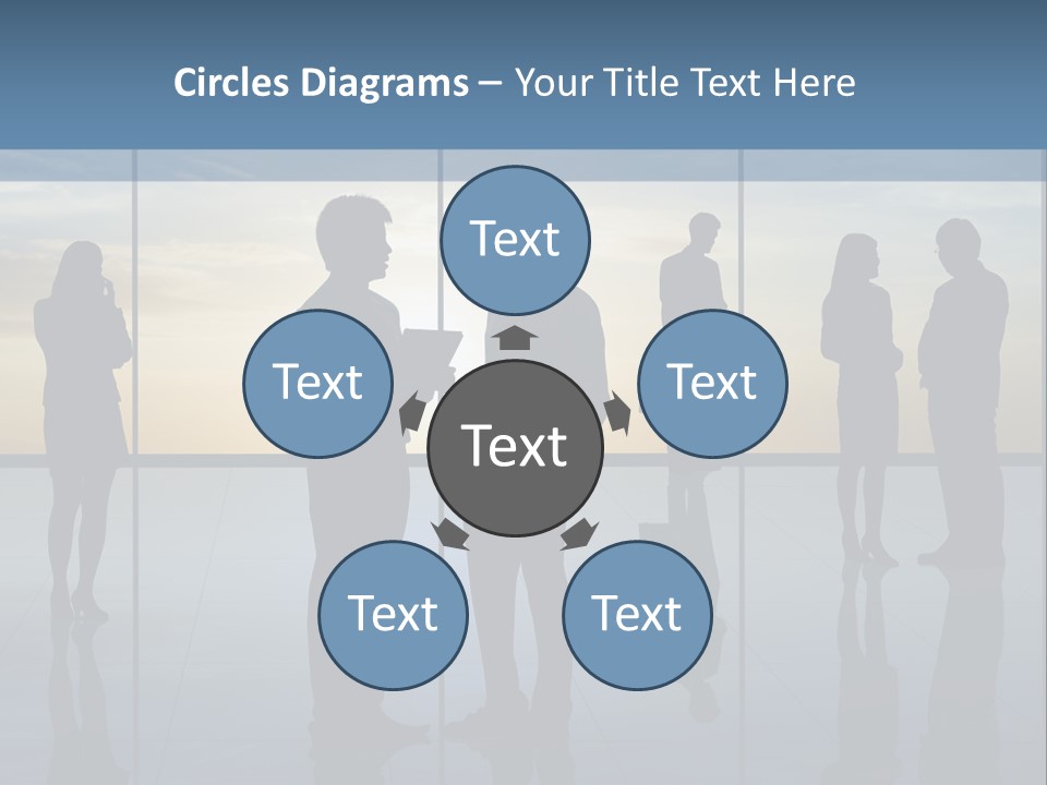 A Group Of People Standing In Front Of A Wall PowerPoint Template