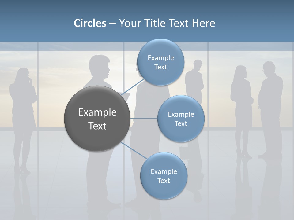 A Group Of People Standing In Front Of A Wall PowerPoint Template
