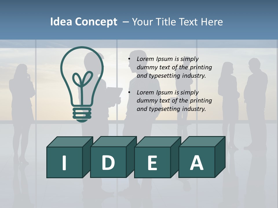A Group Of People Standing In Front Of A Wall PowerPoint Template