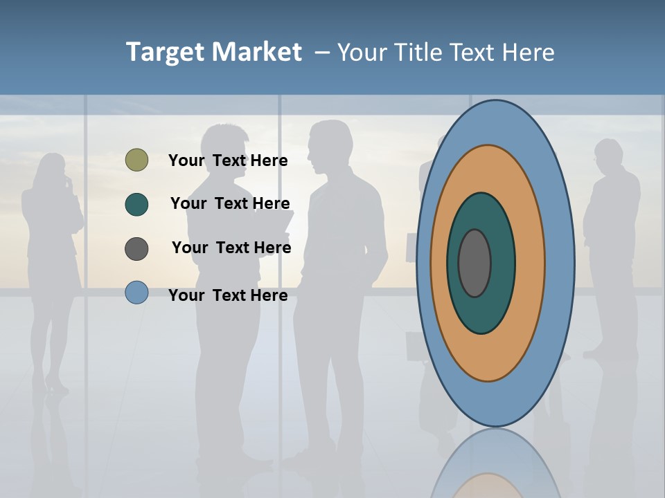 A Group Of People Standing In Front Of A Wall PowerPoint Template