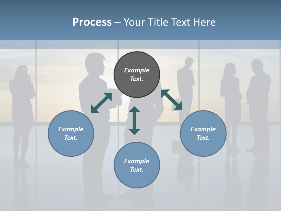 A Group Of People Standing In Front Of A Wall PowerPoint Template
