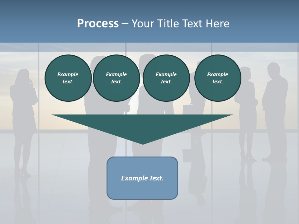 A Group Of People Standing In Front Of A Wall PowerPoint Template