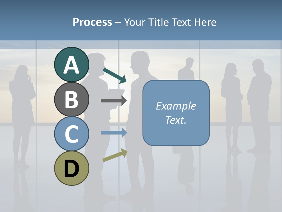 A Group Of People Standing In Front Of A Wall PowerPoint Template