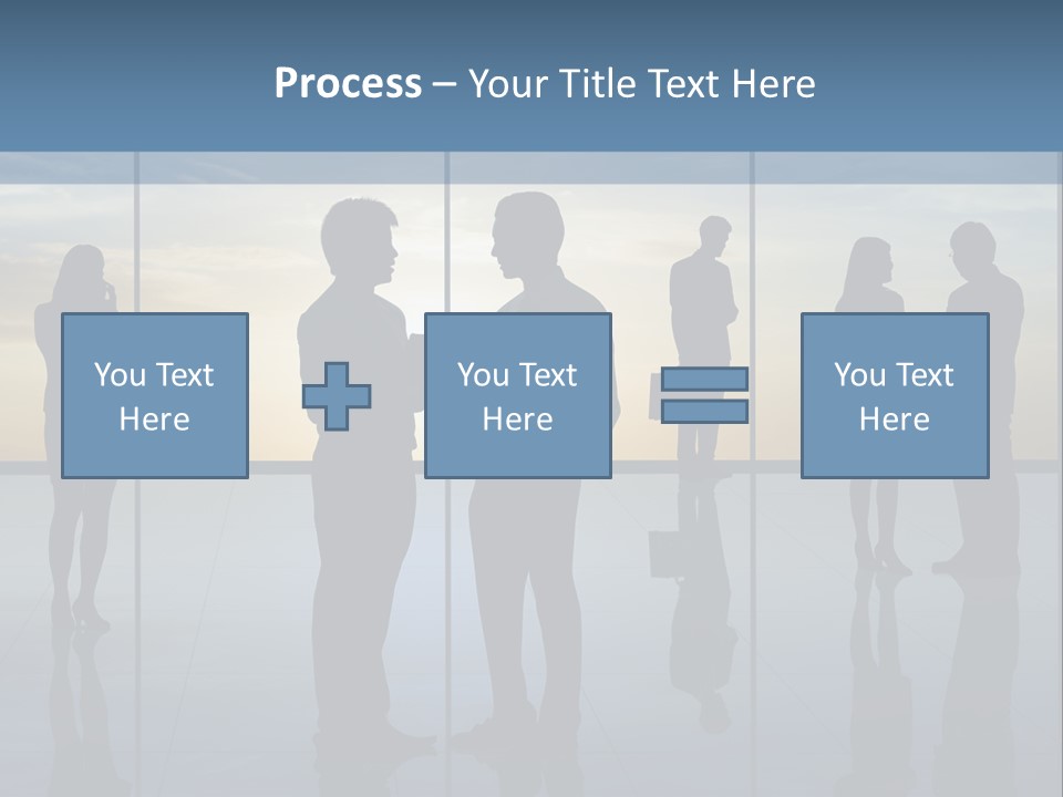 A Group Of People Standing In Front Of A Wall PowerPoint Template