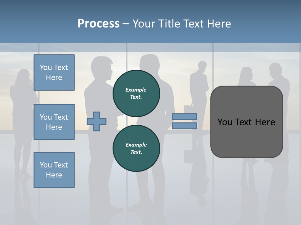 A Group Of People Standing In Front Of A Wall PowerPoint Template