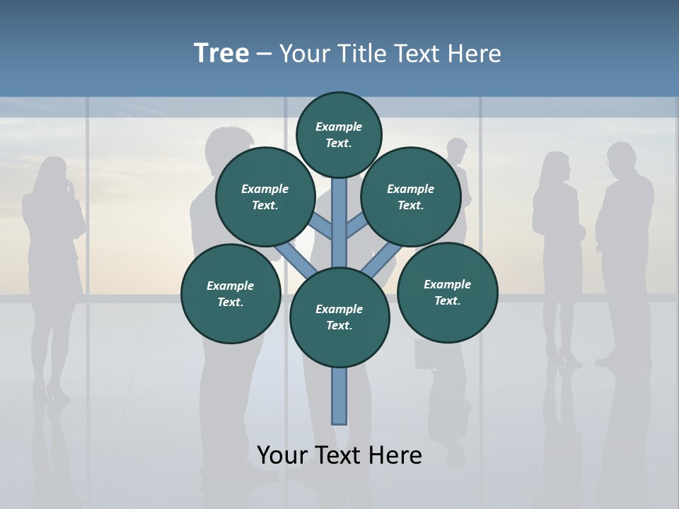 A Group Of People Standing In Front Of A Wall PowerPoint Template