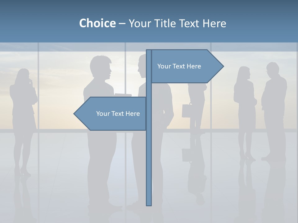 A Group Of People Standing In Front Of A Wall PowerPoint Template
