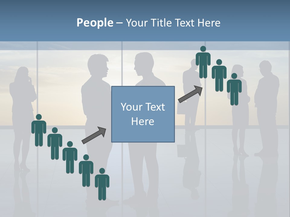 A Group Of People Standing In Front Of A Wall PowerPoint Template