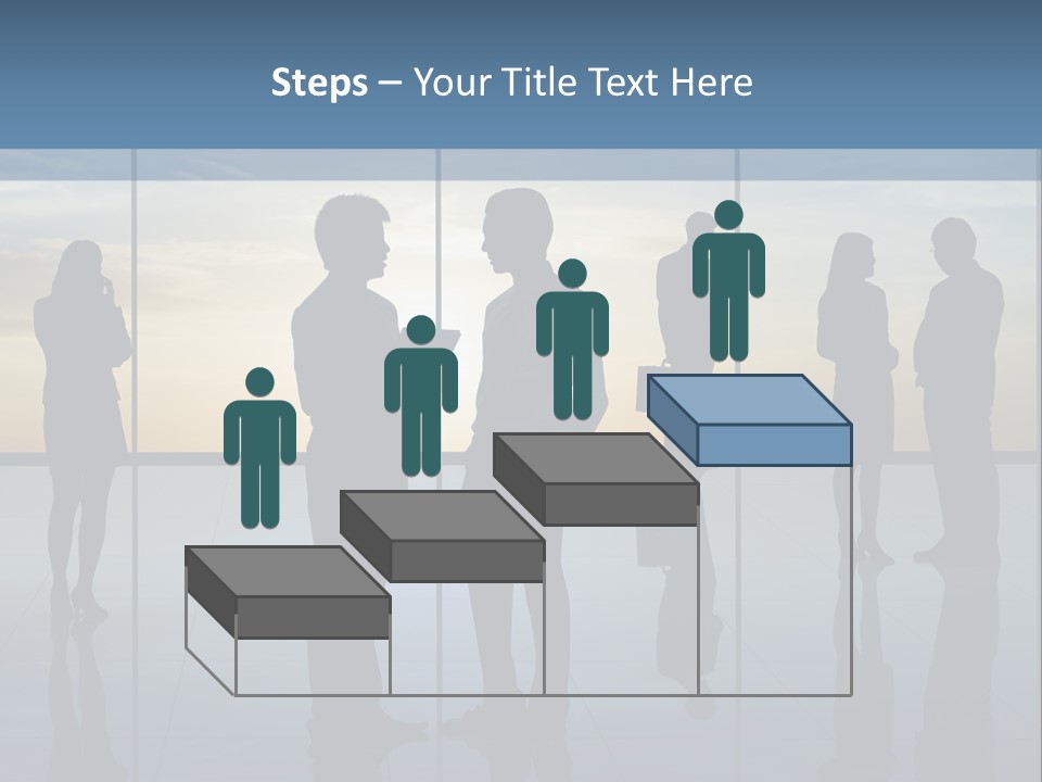 A Group Of People Standing In Front Of A Wall PowerPoint Template