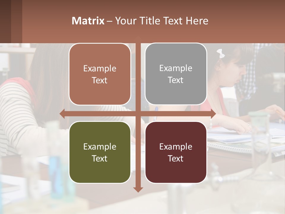 A Group Of People Sitting At A Table Writing PowerPoint Template
