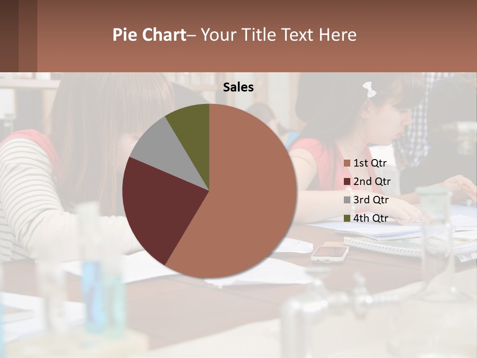 A Group Of People Sitting At A Table Writing PowerPoint Template