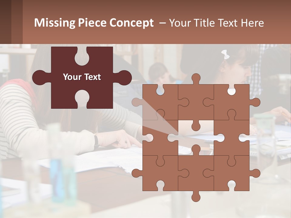 A Group Of People Sitting At A Table Writing PowerPoint Template