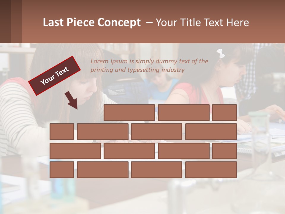 A Group Of People Sitting At A Table Writing PowerPoint Template