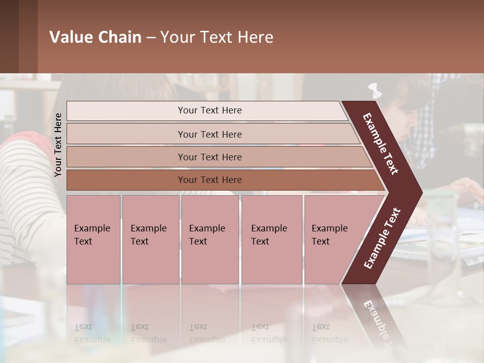 A Group Of People Sitting At A Table Writing PowerPoint Template