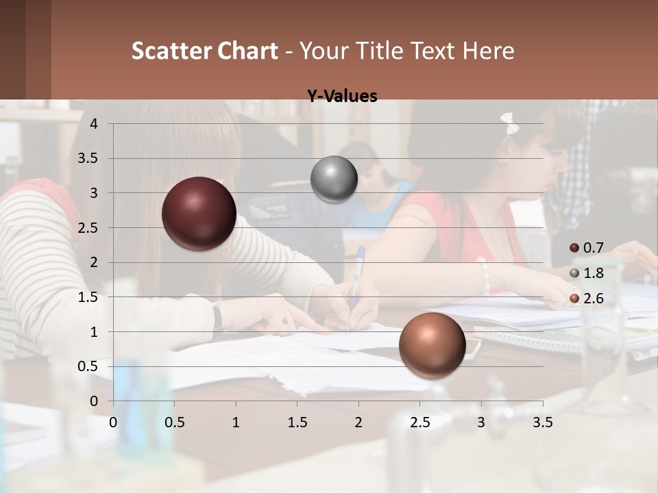 A Group Of People Sitting At A Table Writing PowerPoint Template