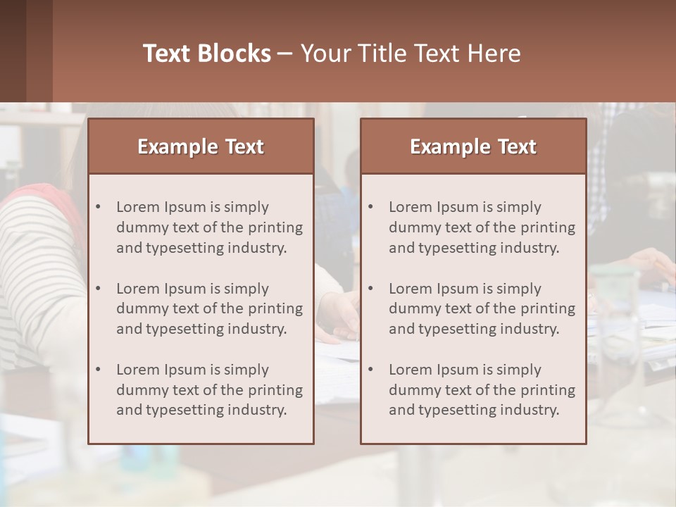 A Group Of People Sitting At A Table Writing PowerPoint Template