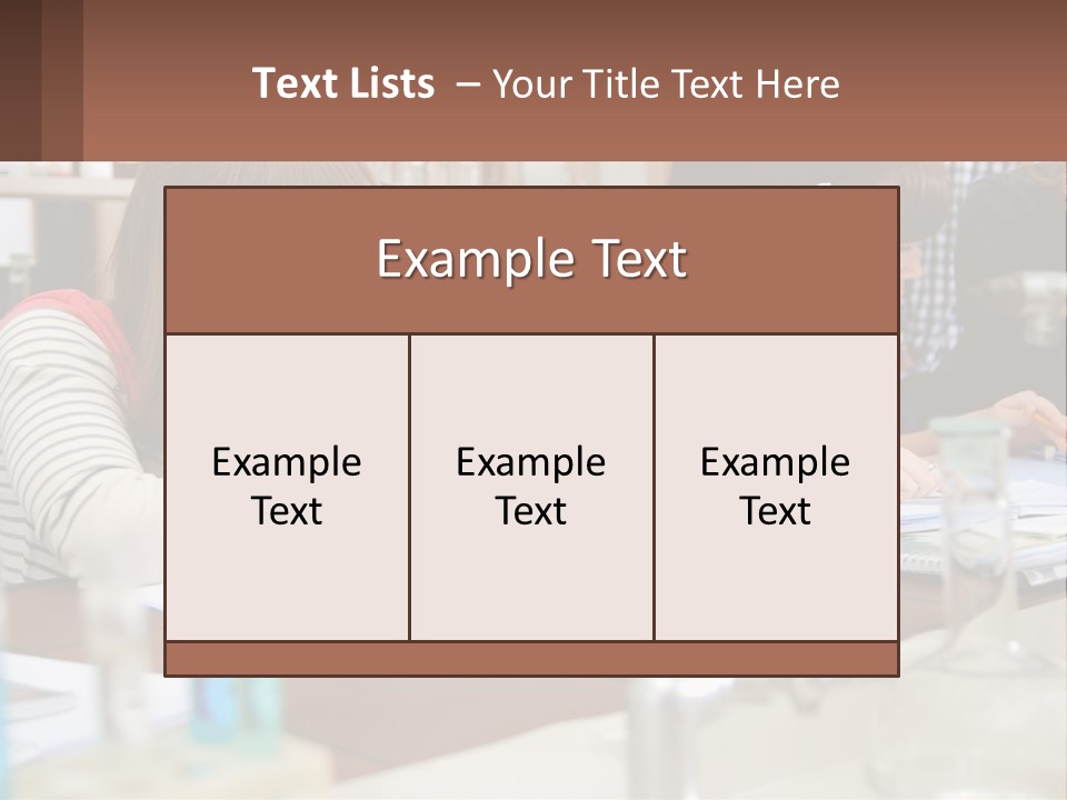 A Group Of People Sitting At A Table Writing PowerPoint Template
