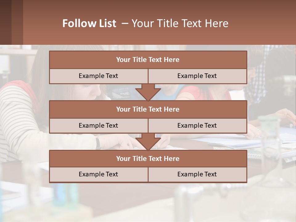A Group Of People Sitting At A Table Writing PowerPoint Template
