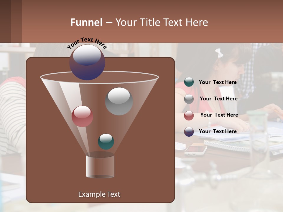 A Group Of People Sitting At A Table Writing PowerPoint Template