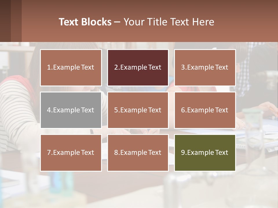 A Group Of People Sitting At A Table Writing PowerPoint Template