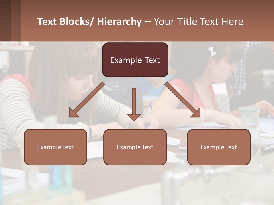 A Group Of People Sitting At A Table Writing PowerPoint Template