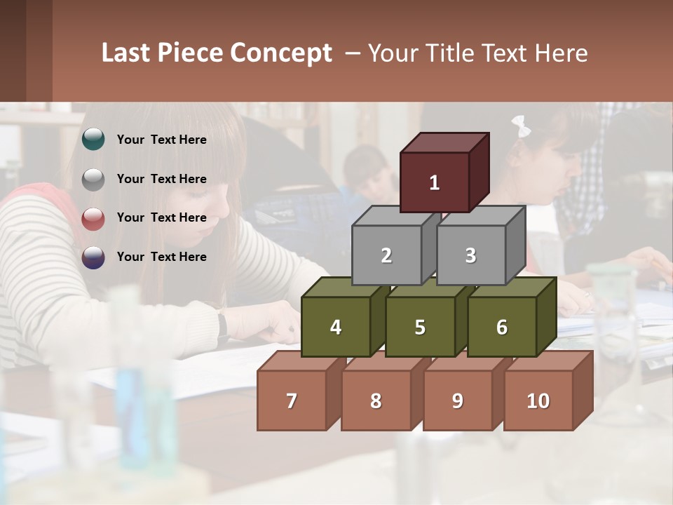 A Group Of People Sitting At A Table Writing PowerPoint Template