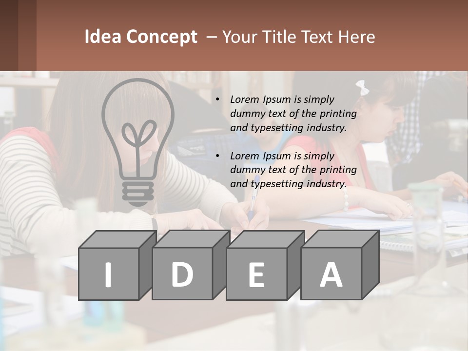 A Group Of People Sitting At A Table Writing PowerPoint Template
