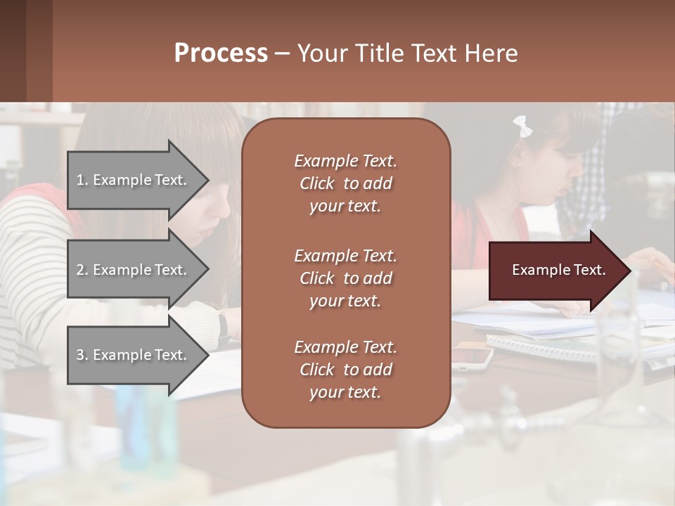 A Group Of People Sitting At A Table Writing PowerPoint Template