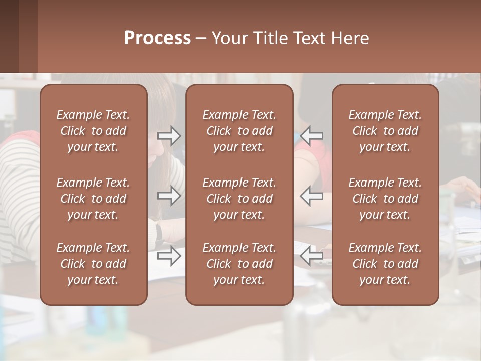 A Group Of People Sitting At A Table Writing PowerPoint Template