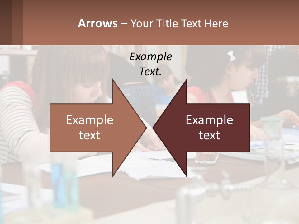 A Group Of People Sitting At A Table Writing PowerPoint Template