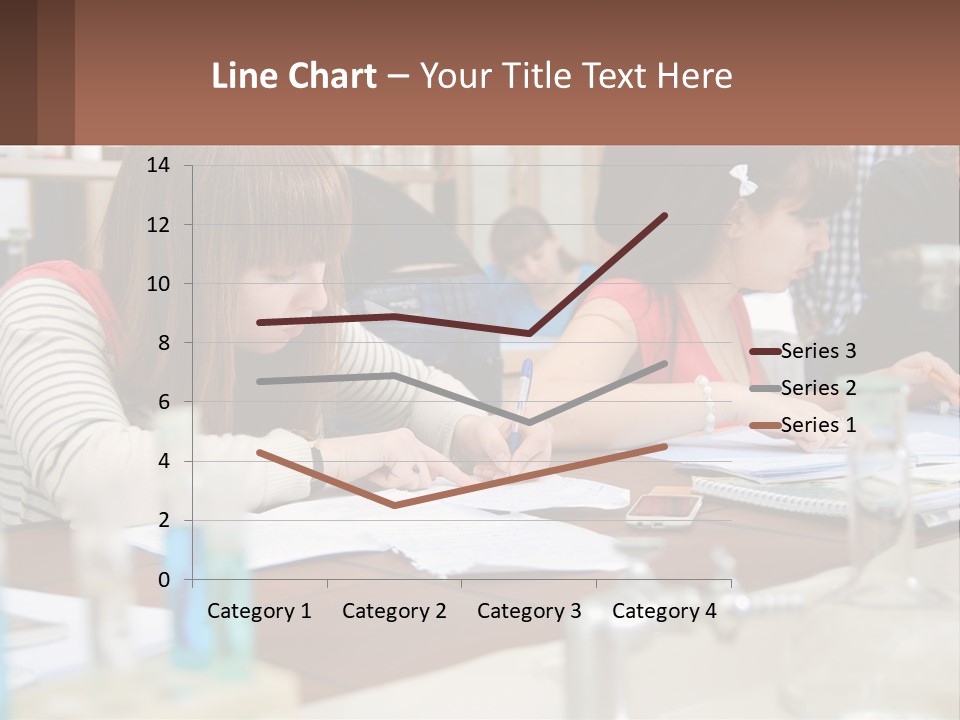 A Group Of People Sitting At A Table Writing PowerPoint Template