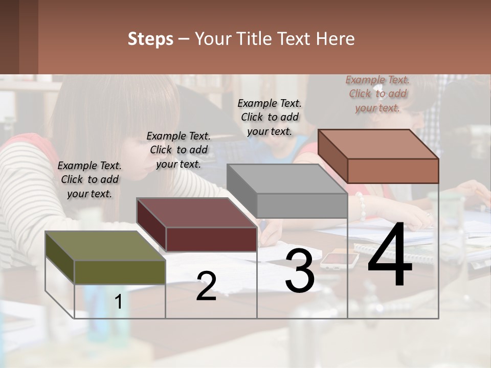 A Group Of People Sitting At A Table Writing PowerPoint Template