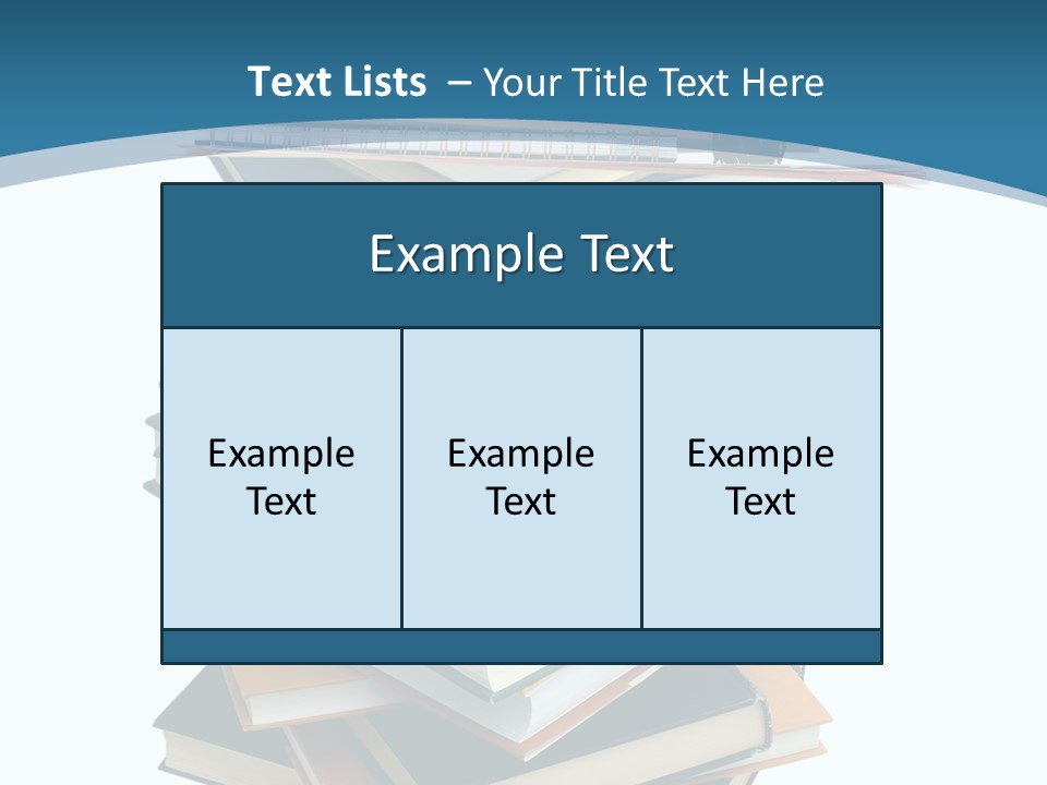 A Stack Of Books With A Graduation Cap On Top Of It PowerPoint Template