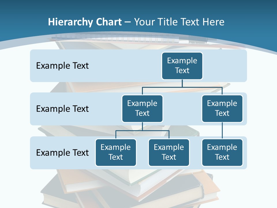 A Stack Of Books With A Graduation Cap On Top Of It PowerPoint Template