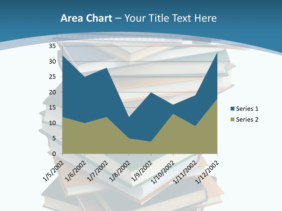 A Stack Of Books With A Graduation Cap On Top Of It PowerPoint Template