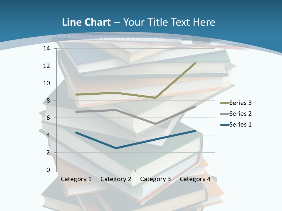 A Stack Of Books With A Graduation Cap On Top Of It PowerPoint Template