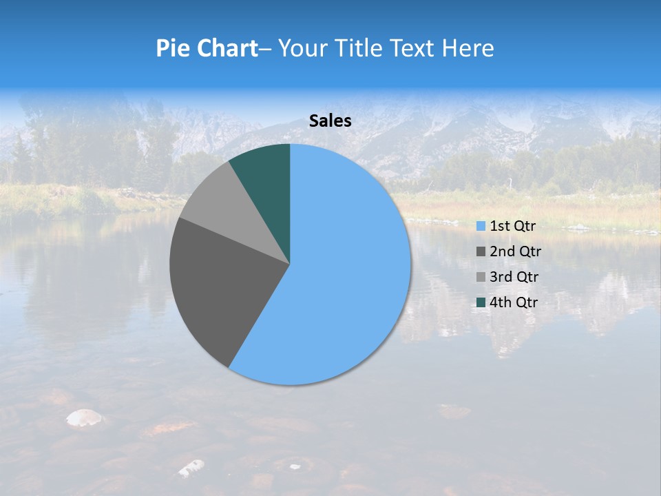 A Lake With Mountains In The Background PowerPoint Template