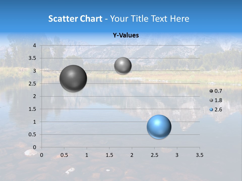 A Lake With Mountains In The Background PowerPoint Template