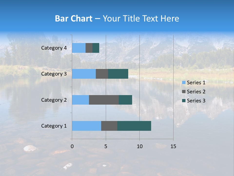 A Lake With Mountains In The Background PowerPoint Template