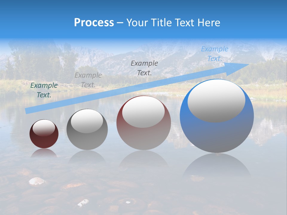 A Lake With Mountains In The Background PowerPoint Template