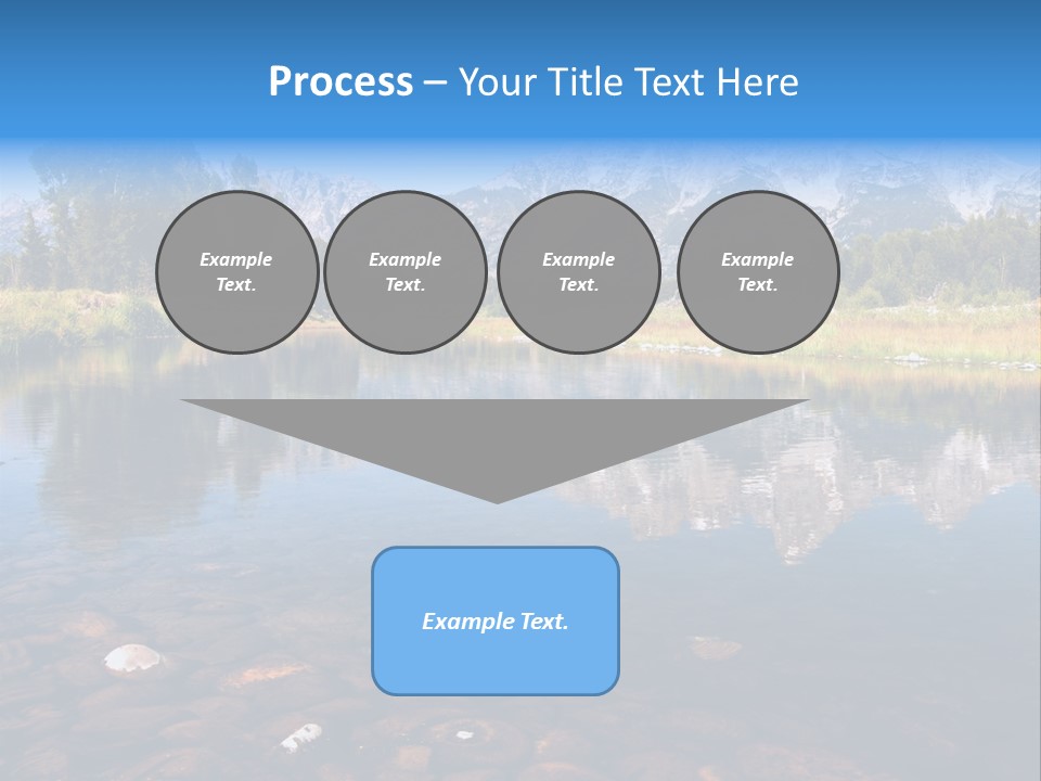 A Lake With Mountains In The Background PowerPoint Template