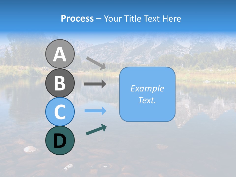 A Lake With Mountains In The Background PowerPoint Template