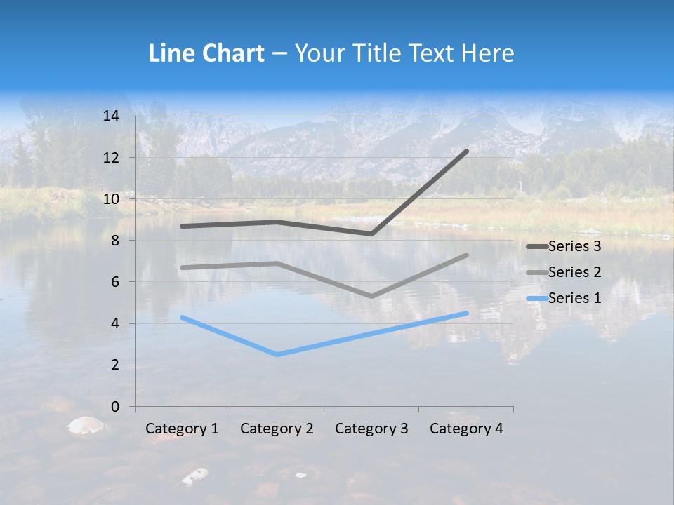A Lake With Mountains In The Background PowerPoint Template