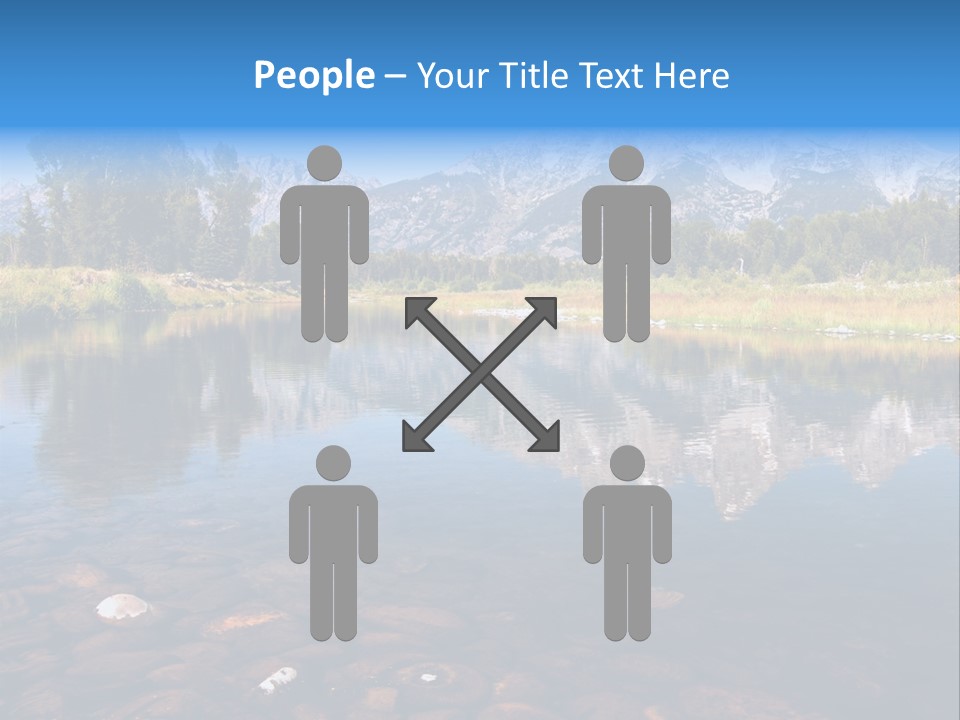 A Lake With Mountains In The Background PowerPoint Template