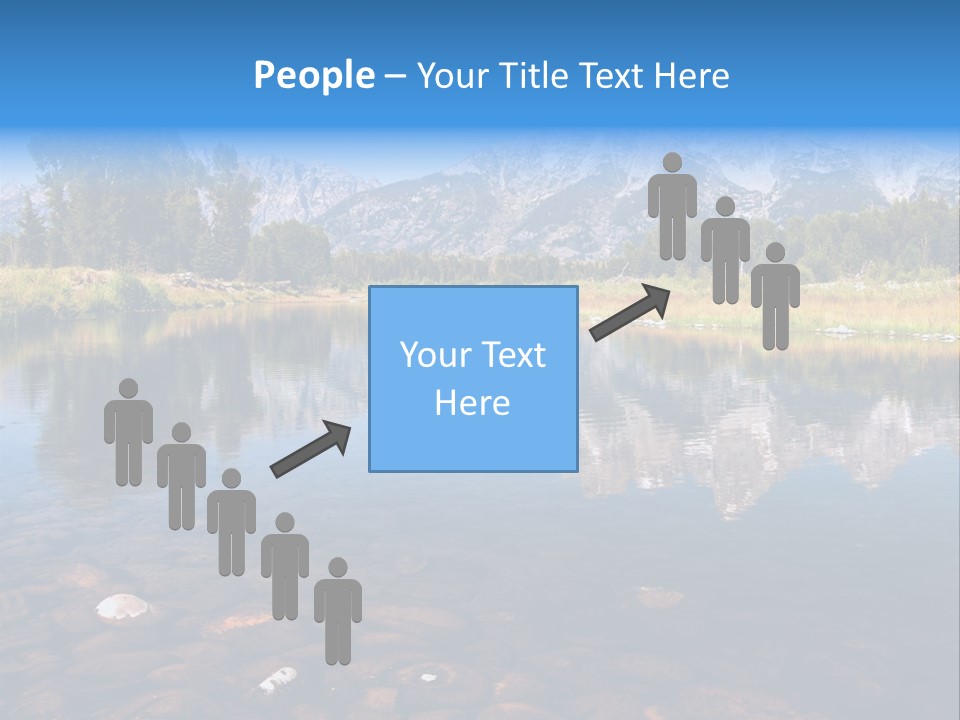 A Lake With Mountains In The Background PowerPoint Template