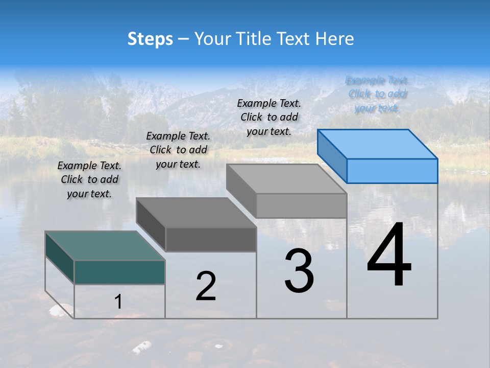 A Lake With Mountains In The Background PowerPoint Template