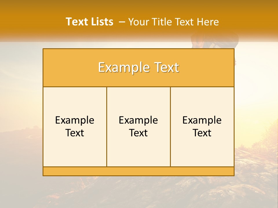 A Woman Standing On Top Of A Mountain With A Backpack PowerPoint Template