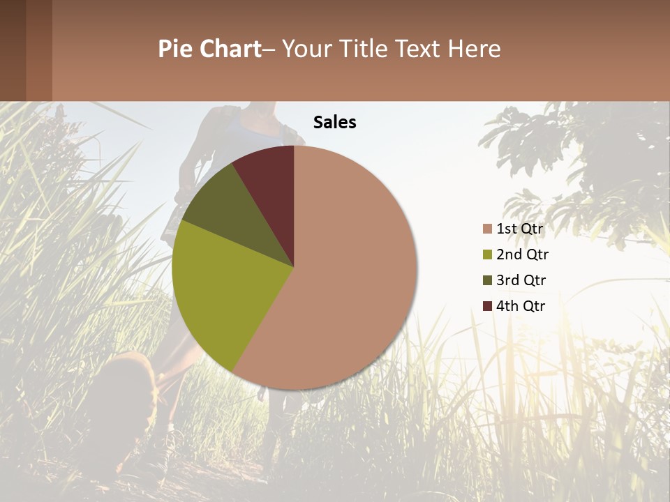 A Couple Of People Walking Through A Lush Green Field PowerPoint Template
